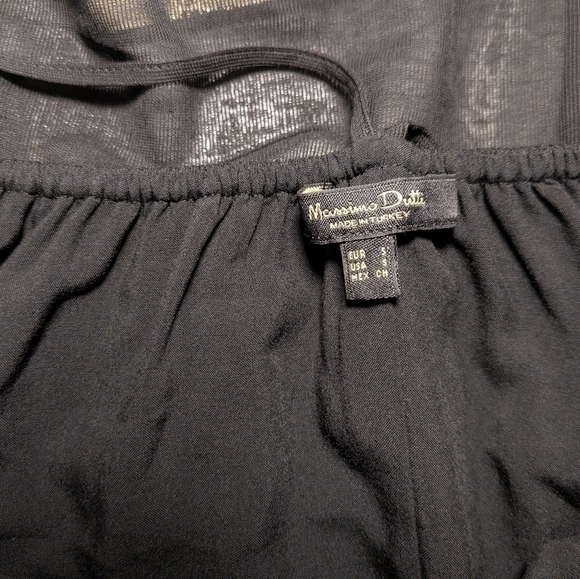 Massimo Dutti Black Sleeveless Open-Back Flowy Maxi Dress Sexy Quiet Luxury - Picture 12 of 13